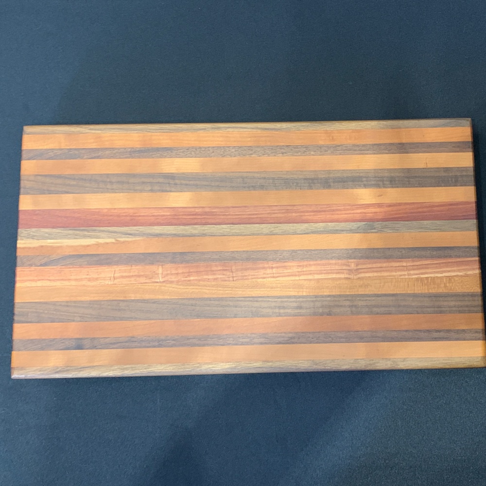 Black Walnut, Cherry & Paddock Hardwood Edge Grain Wooden Cutting Board